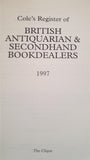 Cole's Register of British Antiquarian & Secondhand Bookdealers, The Clique, 1997