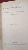 Barry Pain - In A Canadian Canoe, Henry & Co, 1891, First Edition