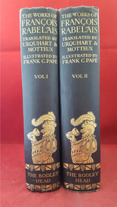 Frank C Pape - The Works Of Rabelais Volume I & II, John Lane, 1927, 1st Edition, Limited