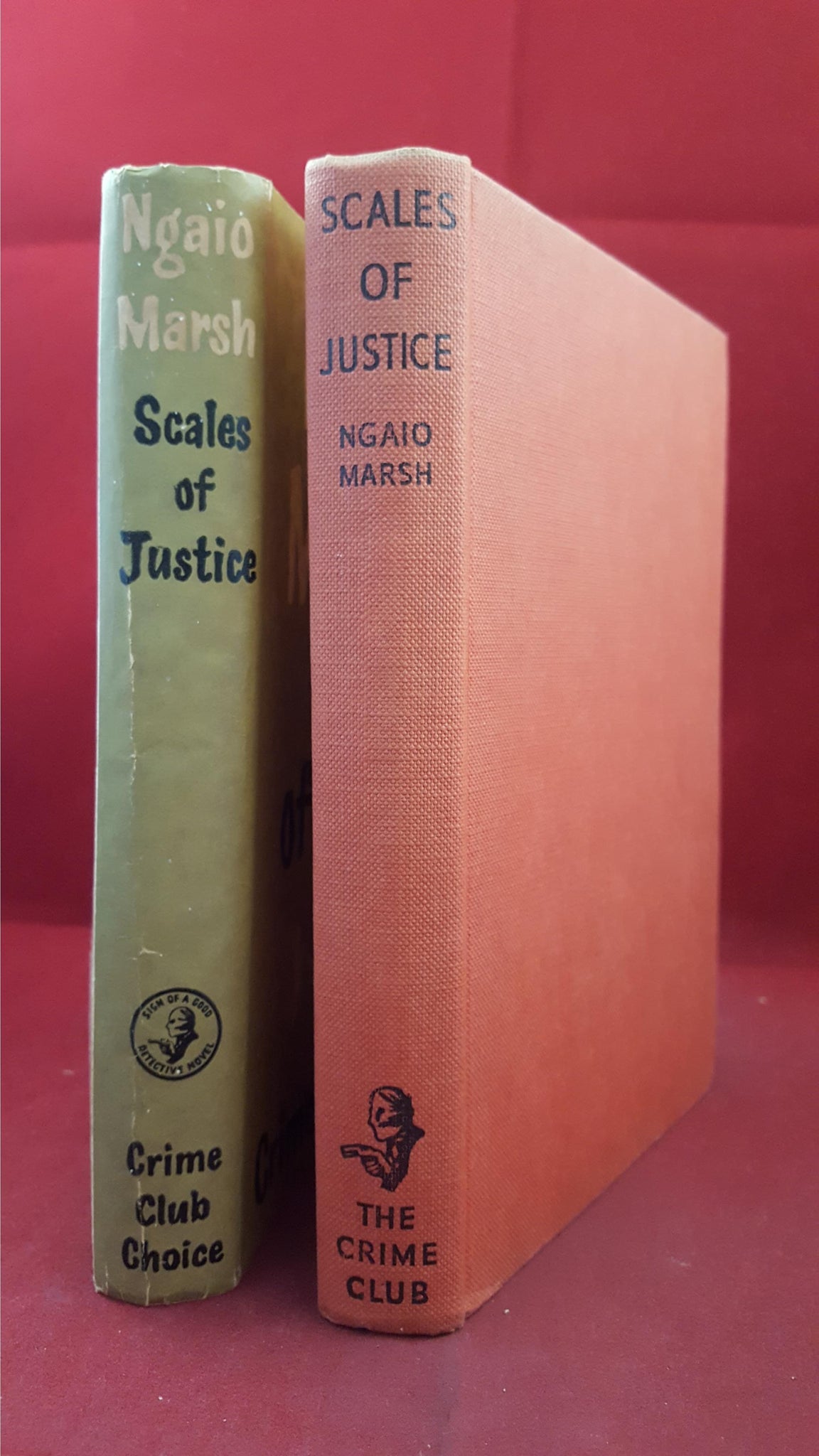 Ngaio Marsh Scales of Justice, The Crime Club, 1955 Richard Dalby's