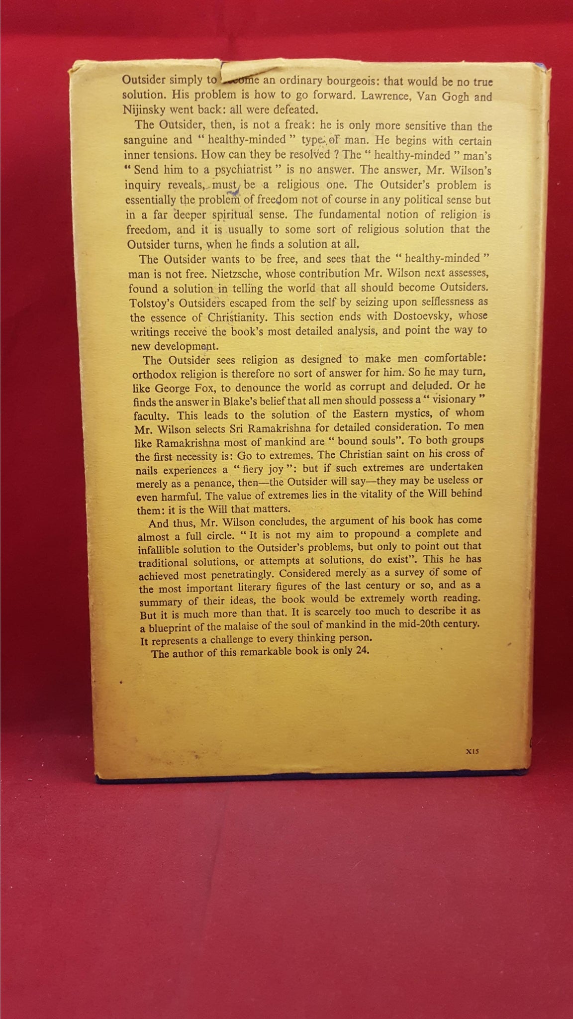 Colin Wilson - The Outsider, Victor Gollancz, 1957 – Richard