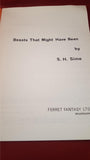 S H Sime - Beast That Might Have Been, Ferret Fantasy, 1974, First Edition, Limited