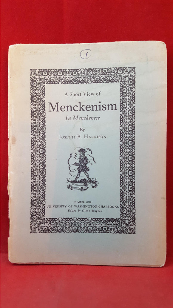 Joseph B Harrison - A Short View of Menckenism In Menckenese, 1927