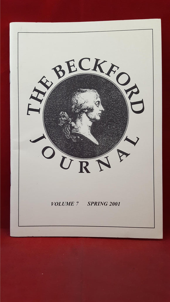 Jon Millington -The Beckford Journal, Vol 7 2001, Vol 11 2005, Vol 15 2009, First Editions