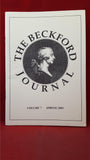 Jon Millington -The Beckford Journal, Vol 7 2001, Vol 11 2005, Vol 15 2009, First Editions