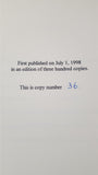 W W Jacobs-The Monkey's Paw, Hazelwood Press, 1998, Inscribed, Signed, Limited, Letter