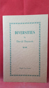 David Burnett - Diversities, Magpie Press, 1968, First Edition