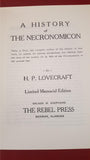H P Lovecraft - A History Of The Necronomicon, Limited Memorial Edition, 1980