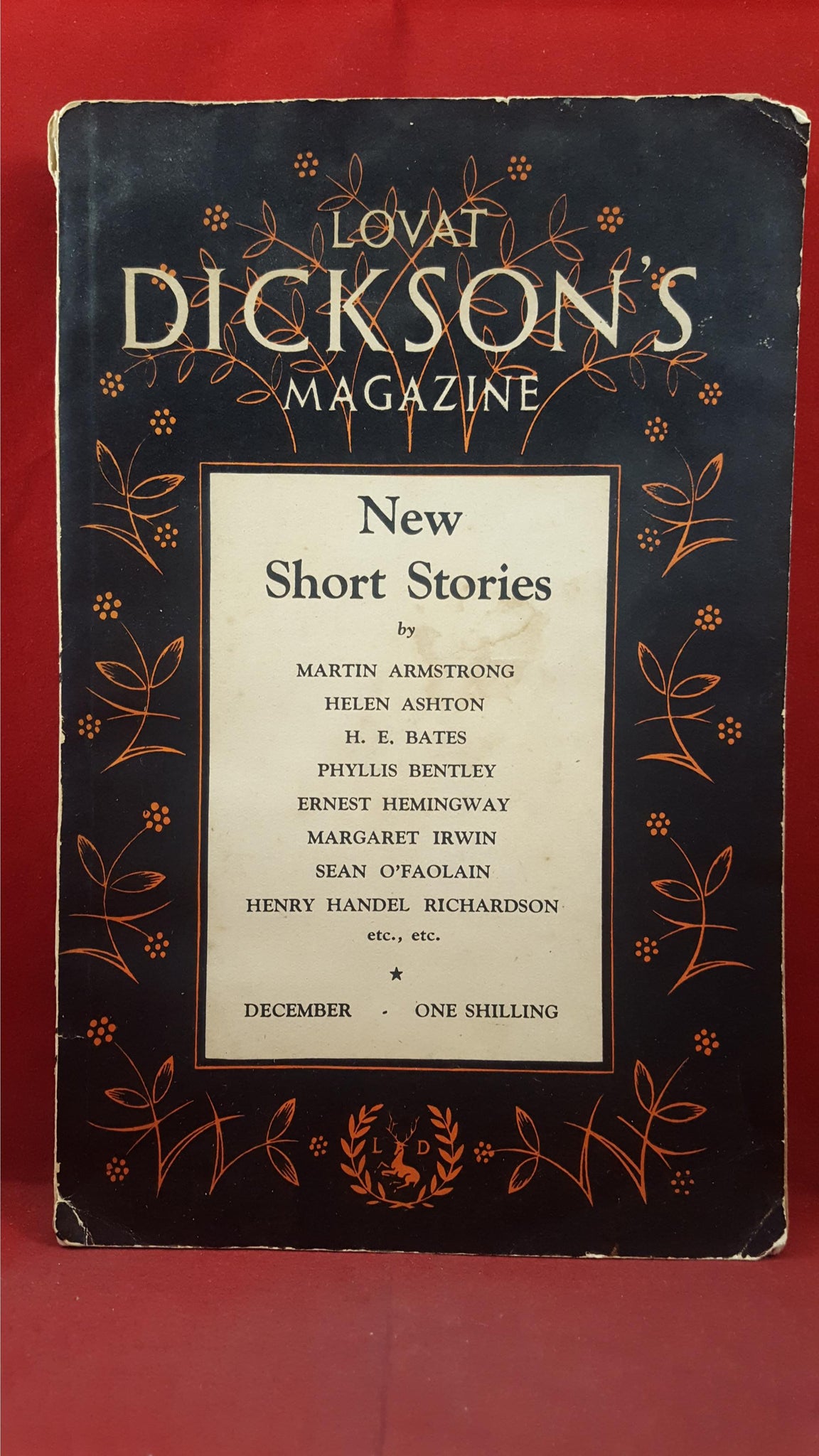 Lovat Dicksons Magazine Volume 1 Number 2 December 1933 Richard