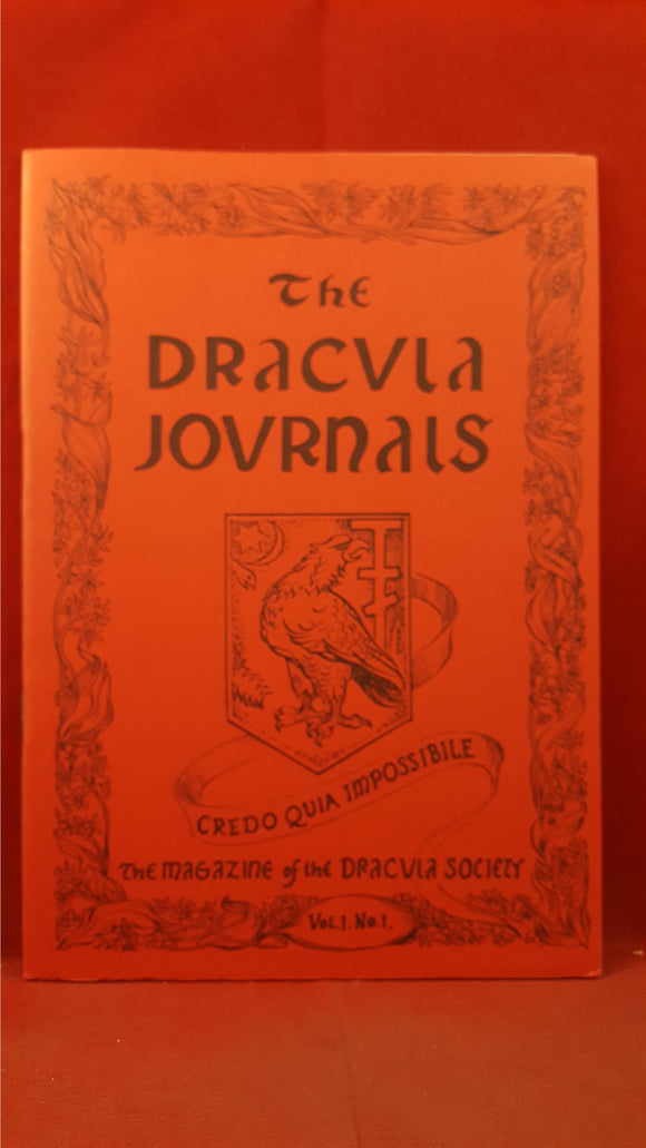 The Dracula Journals Volume 1 Number 1, 1976/77 - The Magazine of the Dracula Society