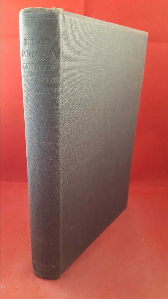 Henry Savage - Richard Middleton's Letters, Mandrake Press, 1929, Signed, Limited
