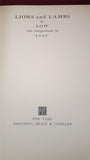 Low & Lynx - Lions and Lambs, Harcourt Brace, no date, First US Edition