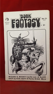 Dark Fantasy Volume 6 Number 21, 1979, Howard E Day, Shadow Press