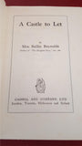Baillie Reynolds - A Castle to Let, Cassell & Company, 1929