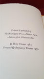 Helen Thomas - A Visit to William Morris, Whittington Press, 1979, Limited, Signed, First