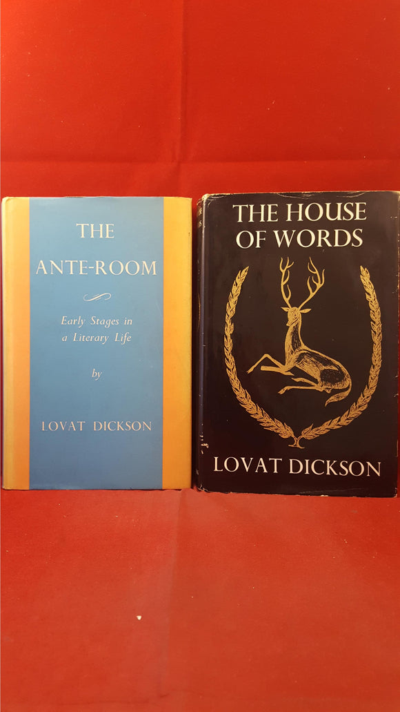 Lovat Dickson - The Ante-Room & The House Of Words, Macmillan, First, Signed, Letters