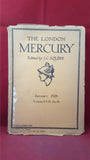 J C Squire - The London Mercury, January 1928 Volume XVII Number 99