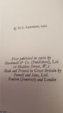 H L Lawrence - The Children of Light, Macdonald, 1960, First Edition, Signed, Inscribed