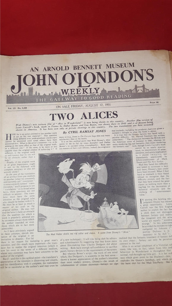John O'London's Weekly August 17 1951