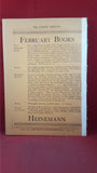J C Squire - The London Mercury, February 1923 Volume VII Number 40, Thomas Hardy