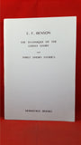 E F Benson - The Technique Of The Ghost Story, Hermitage Books, 1993, Limited