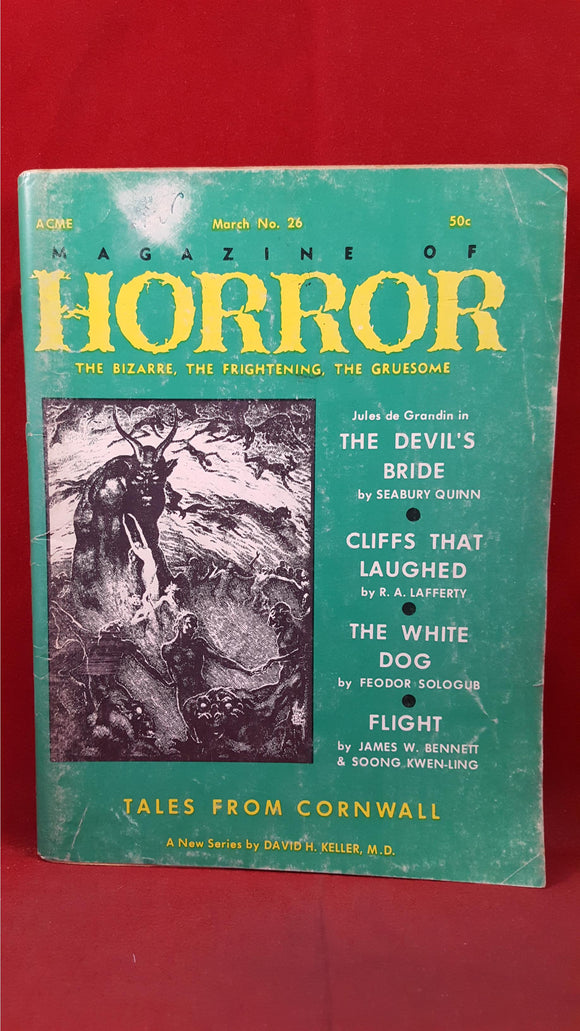 Magazine of Horror, Volume 5, Number 2  March 1969, David H Keller
