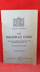 Ministry of Transport The Highway Code, 1936, with Great British Driving Licence