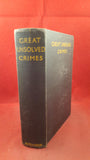 A J Alan - Great Unsolved Crimes, Hutchinson, 1935, First Edition
