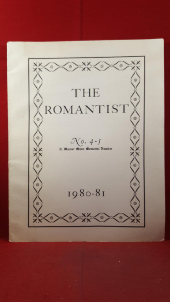 The Romantist Number 4-5, F Marion Crawford Memorial Society, 1980-81, Limited