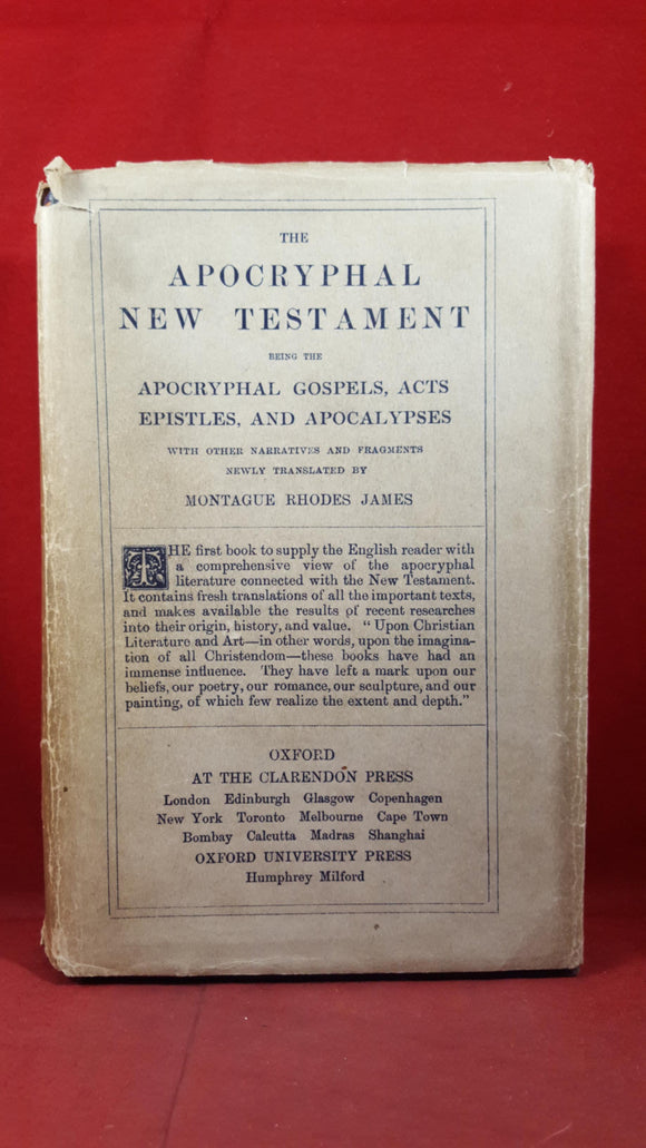 M R James - The Apocryphal New Testament, Oxford University Press, 1924
