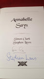 Simon Clark & Stephen Laws - Annabelle Says, British Fantasy Society, 1995, Signed x 2