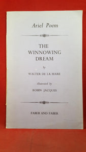 Walter de la Mare - The Winnowing Dream, Faber & Faber, 1954