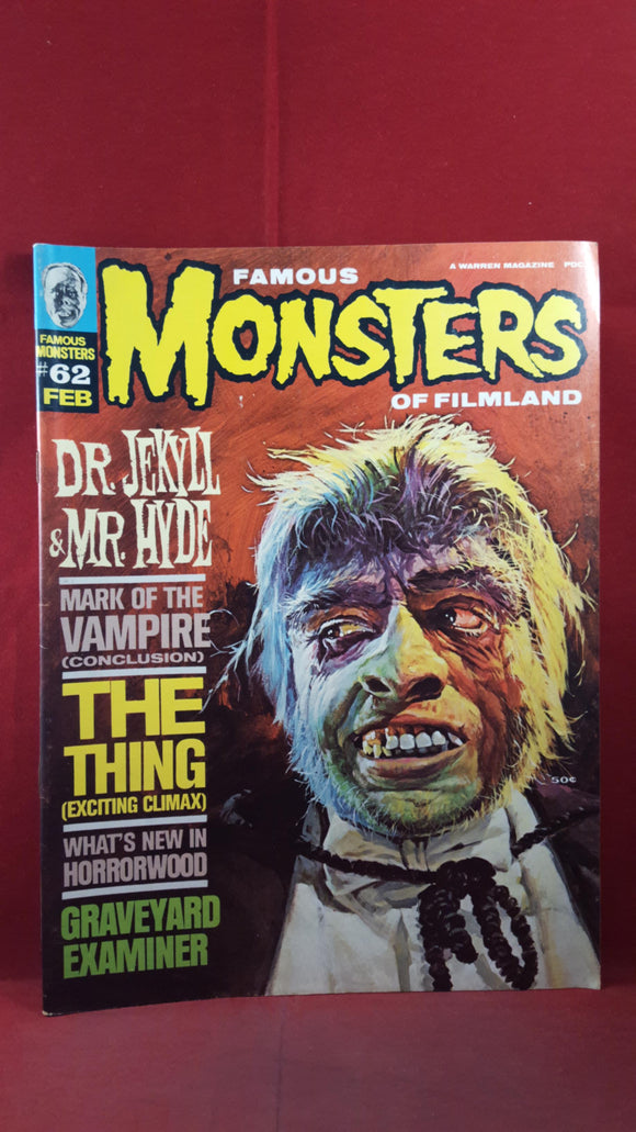Famous Monsters Of Filmland Number 62 February 1970