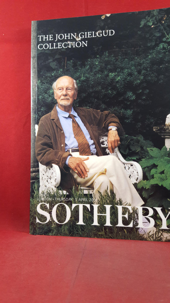 The John Gielgud Collection Thursday 5 April 2001, Sotheby's