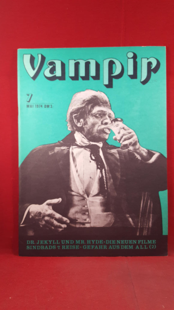 Vampir Number 7 May 1974, German Magazine