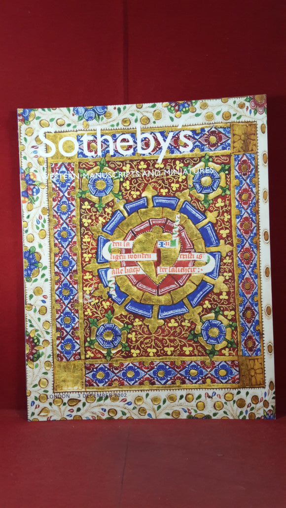 Sotheby's Auction - Western Manuscripts And Miniatures 3 December 2002
