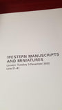 Sotheby's Auction - Western Manuscripts And Miniatures 3 December 2002