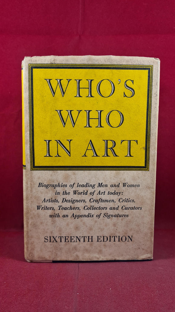 Who's Who In Art, The Art Trade Press, 1972