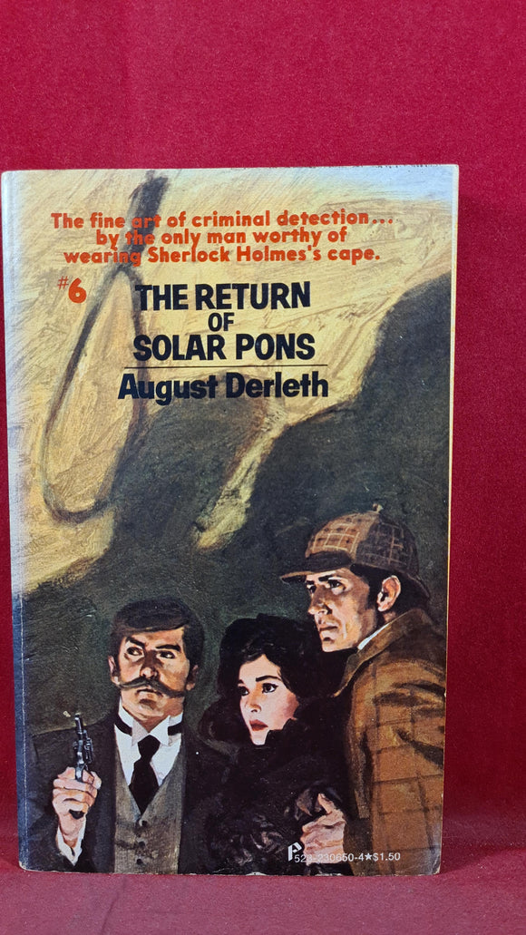 August Derleth - The Return of Solar Pons No.6, Pinnacle, 1975, First Printing, Paperbacks