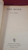 M G Lewis - The Monk, Paul Elek Ltd, 1960, First Edition, Paperbacks