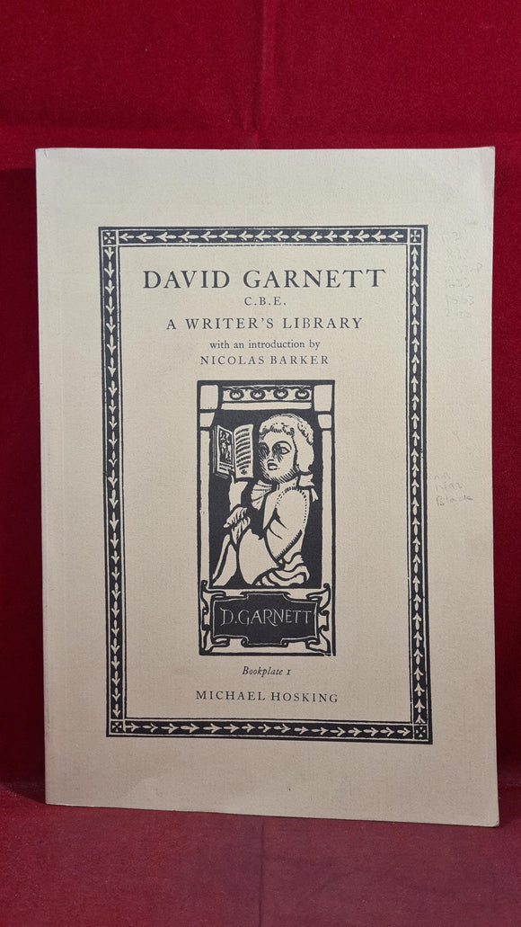 David Garnett - A Writer's Library June 1983, Michael Hosking