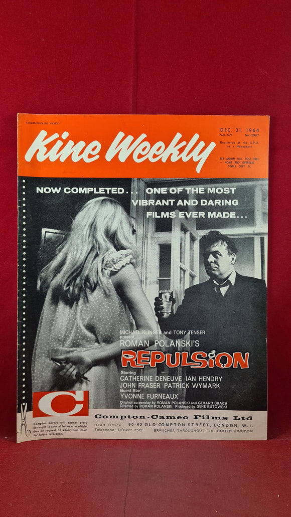 Kine Weekly Volume 571 Number 2987 December 31 1964
