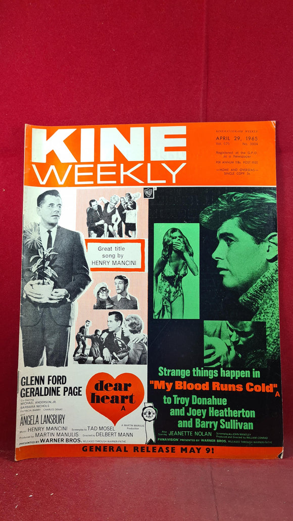 Kine Weekly Volume 575 Number 3004 April 29 1965