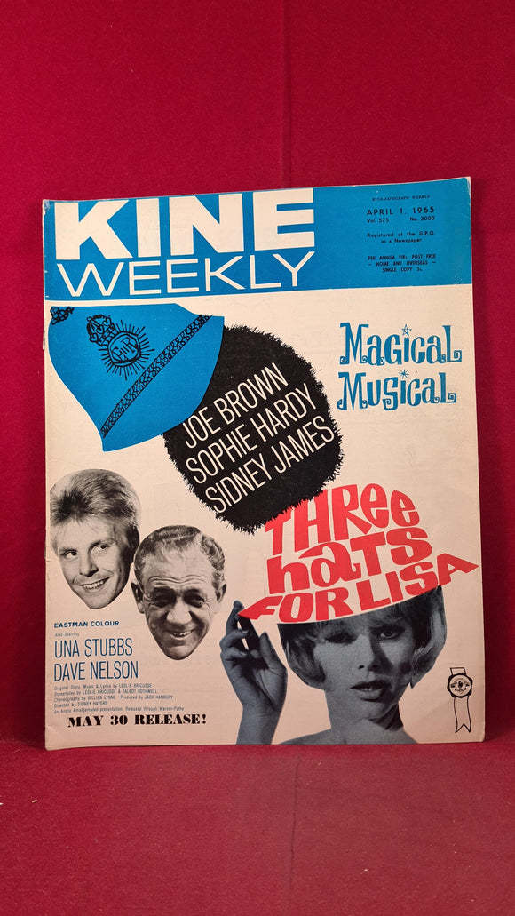 Kine Weekly Volume 575 Number 3000 April 1 1965