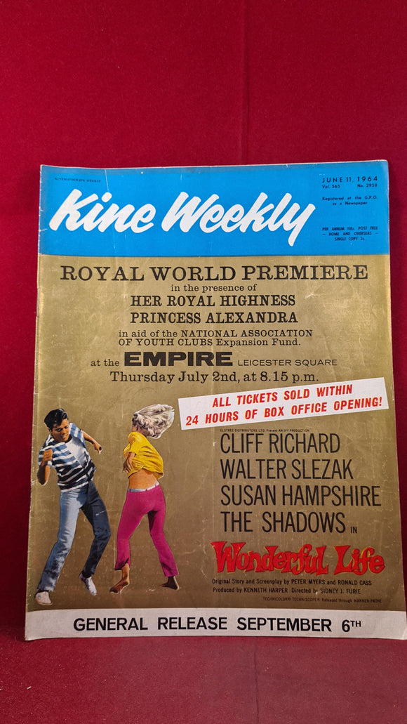 Kine Weekly Volume 565 Number 2958 June 11 1964