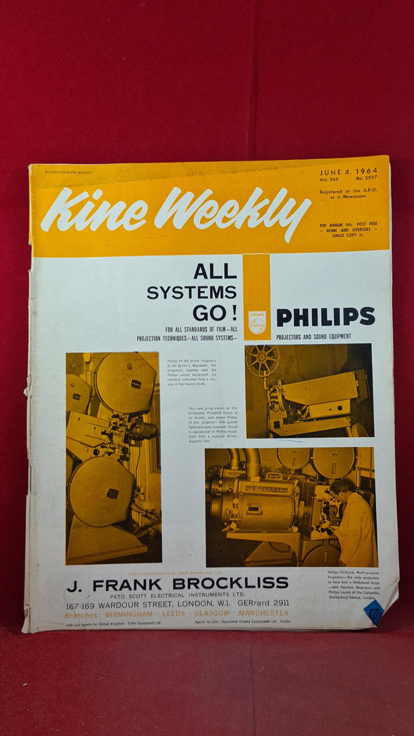 Kine Weekly Volume 565 Number 2957 June 4 1964