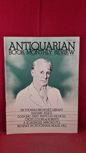 Antiquarian Book Monthly Review Volume IV Number 1 Issue 33 January 1977