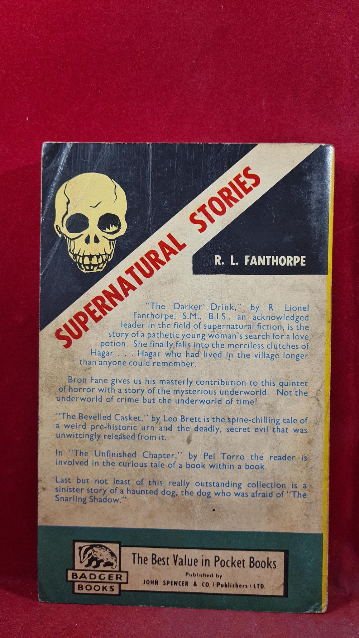 Noel Bertram Supernatural Stories Number 61, Badger Books, Paperback Richard Dalby's Library