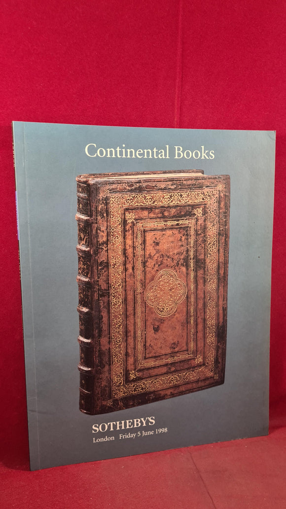 Sotheby's Continental Books 5 June 1998 London