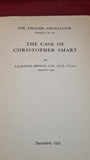 Laurence Binyon - The Case of Christopher Smart, December 1934, Pamphlet No. 90